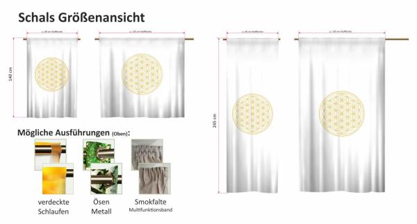 Schlaufenschal Blume des Lebens verschiedene Ausführungen